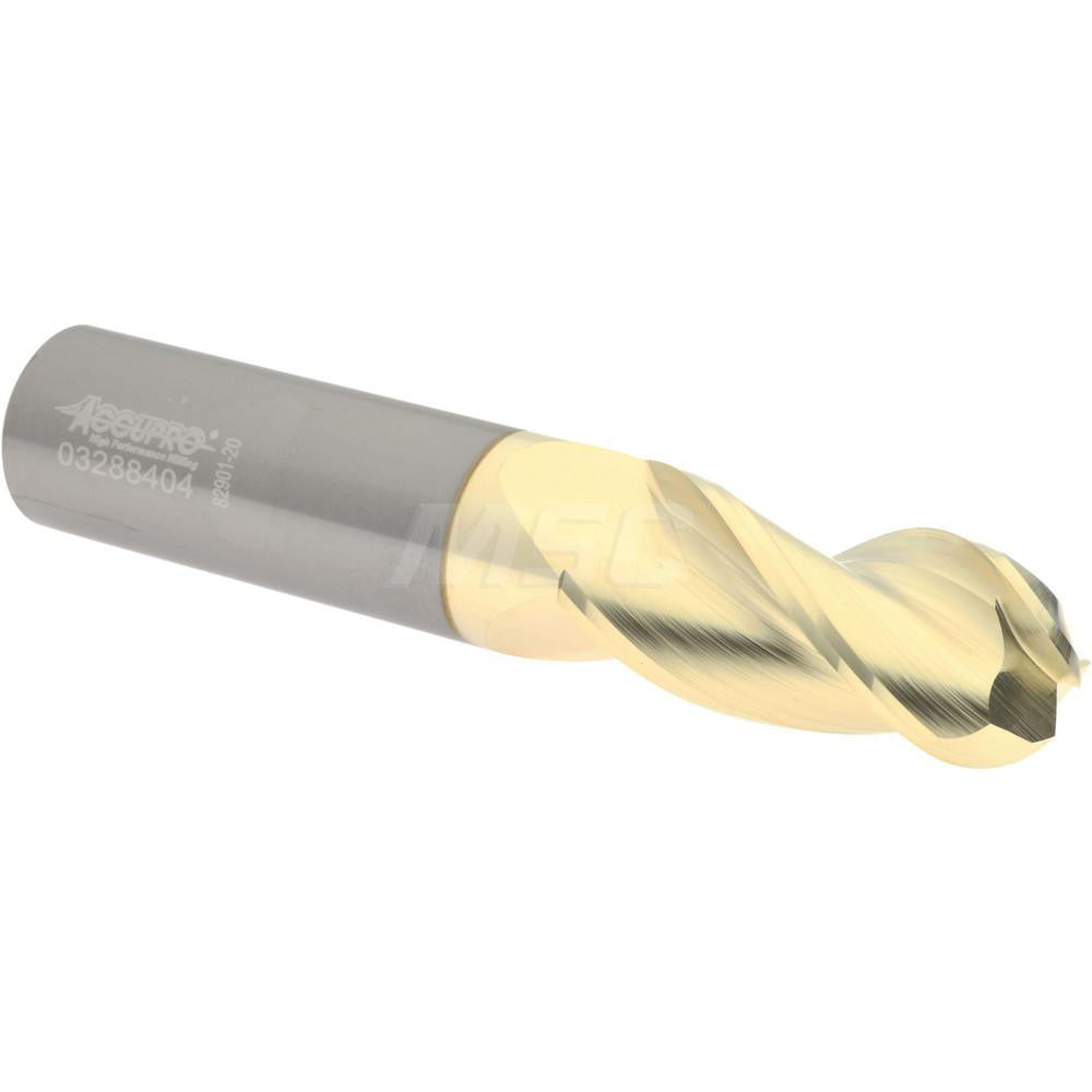 Accupro 315326 Ball End Mill 3/4" Dia, 1-5/8" LOC, 3 Flute, Solid Carbide
