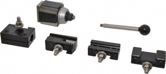 Aloris #1-BS Series AXA Tool Post Holder & Set for 0 to 12" Lathe Swing