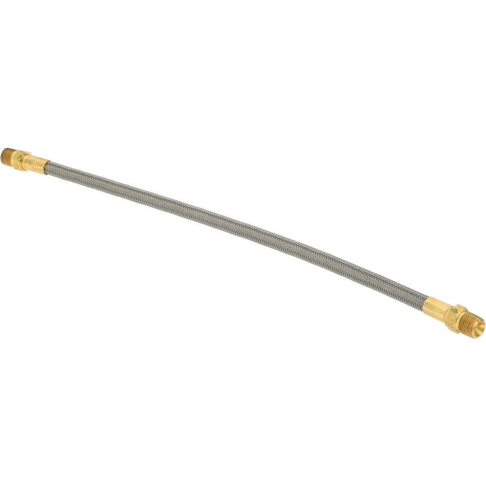 Midwest Flexible Hose Inc 03318623 12" OAL, 3/16" ID, 3,000 Max psi, Flexible Metal Hose Assembly
