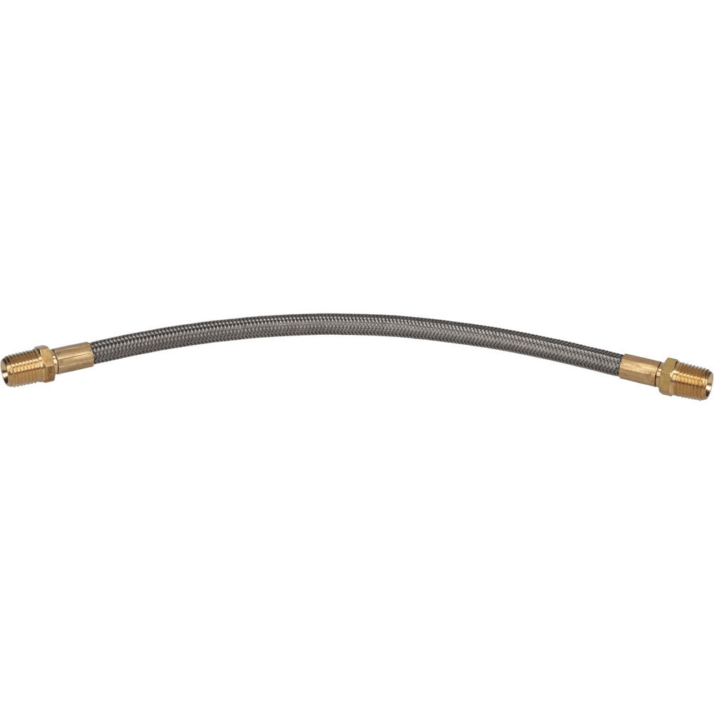 Midwest Flexible Hose Inc 03318664 12" OAL, 1/4" ID, 3,000 Max psi, Flexible Metal Hose Assembly