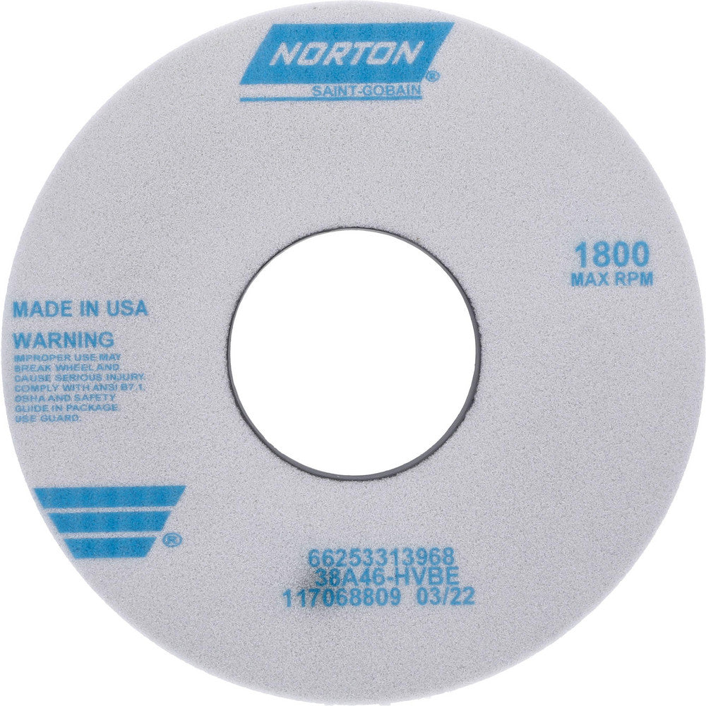 Norton 66253313968 Surface Grinding Wheel 14" Dia, 1-1/2" Thick, 5" Hole, 46 Grit, H Hardness
