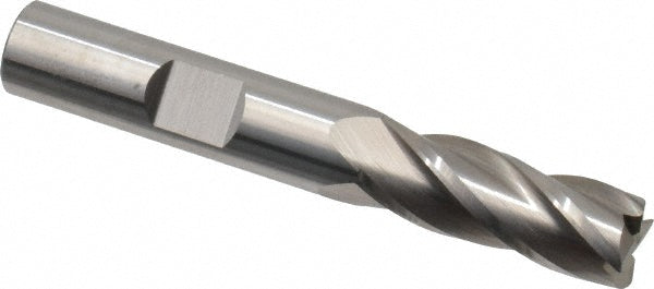 Kyocera SGS Precision Tools 38045 Corner Radius End Mill 3/8" Dia, 1" LOC, 0.015" Radius, 4 Flutes, Solid Carbide