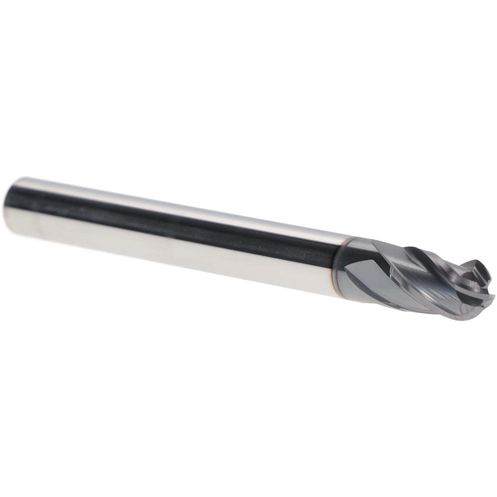 Iscar 5620991 Ball End Mill 0.2500" Dia, 0.3130" LOC, 4 Flute, Solid Carbide