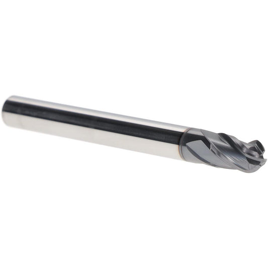 Iscar 5620991 Ball End Mill 0.2500" Dia, 0.3130" LOC, 4 Flute, Solid Carbide