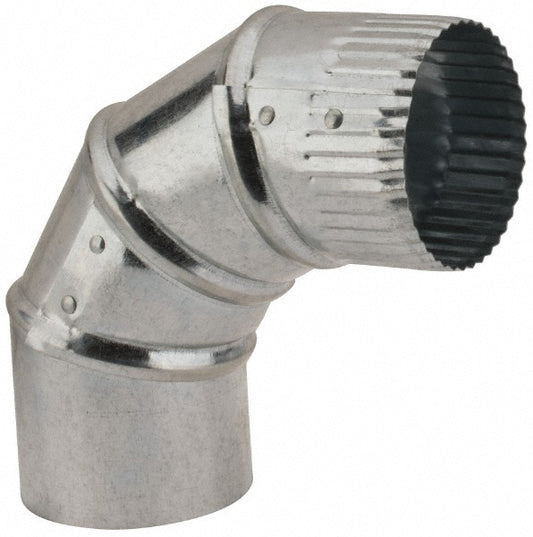 Value Collection 15003000 3" ID, Galvanized Duct Round Adjustable Elbows