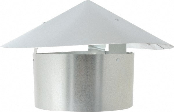 Value Collection 02406006 6" ID, Galvanized Duct Rain Caps
