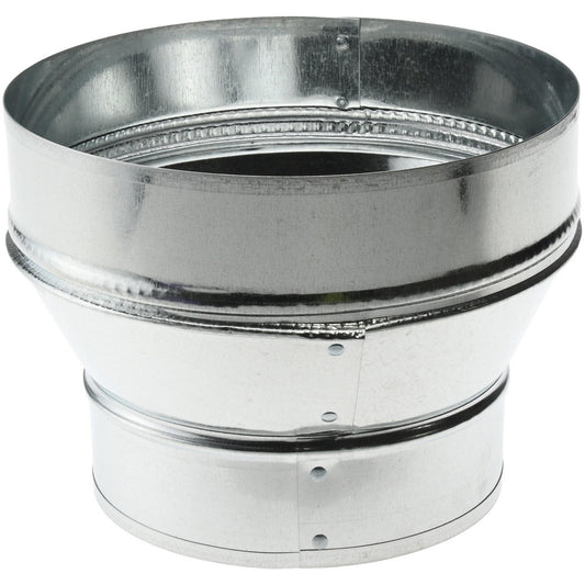Value Collection 43108060 8" ID, 6" Reduced ID, Galvanized Duct Tapered Reducers w/o Crimp