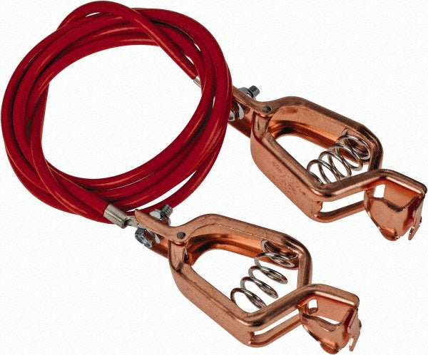 Hubbell Workplace Solutions GCSP-AA-05 19 AWG, 5 Ft., Alligator Clip, Grounding Cable with Clamps