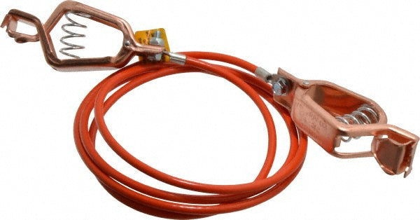 Hubbell Workplace Solutions GCSI-AA-05 19 AWG, 5 Ft., Alligator Clip, Grounding Cable with Clamps