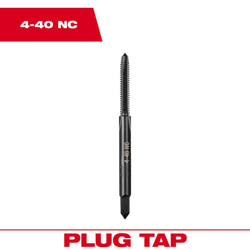 Milwaukee Tool 49-57-5108 Straight Flute Taps Tap Type Straight Flute  Thread Size (Inch) #4-40  Thread Standard UNC  Chamfer Plug  Material High-Carbon Steel  Coating/Finish Black Oxide