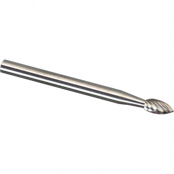 Mastercut Tool Corp. SG-1DC-CCS2A Abrasive Burr SG-1DC-CCS2A, 1/4" Cut Dia, Tree With Pointed End, Double Cut