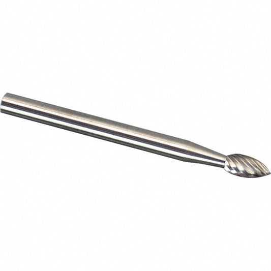Mastercut Tool Corp. SG-1DC-CCS2A Abrasive Burr SG-1DC-CCS2A, 1/4" Cut Dia, Tree With Pointed End, Double Cut