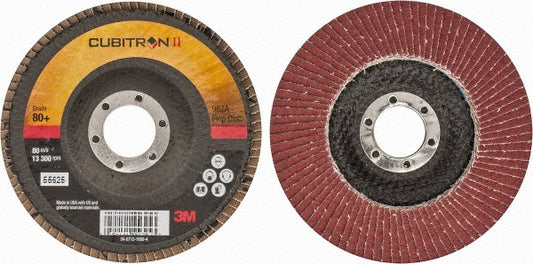 3M 7000148189 Flap Disc 7/8" Hole, 80 Grit, Ceramic, Type 29