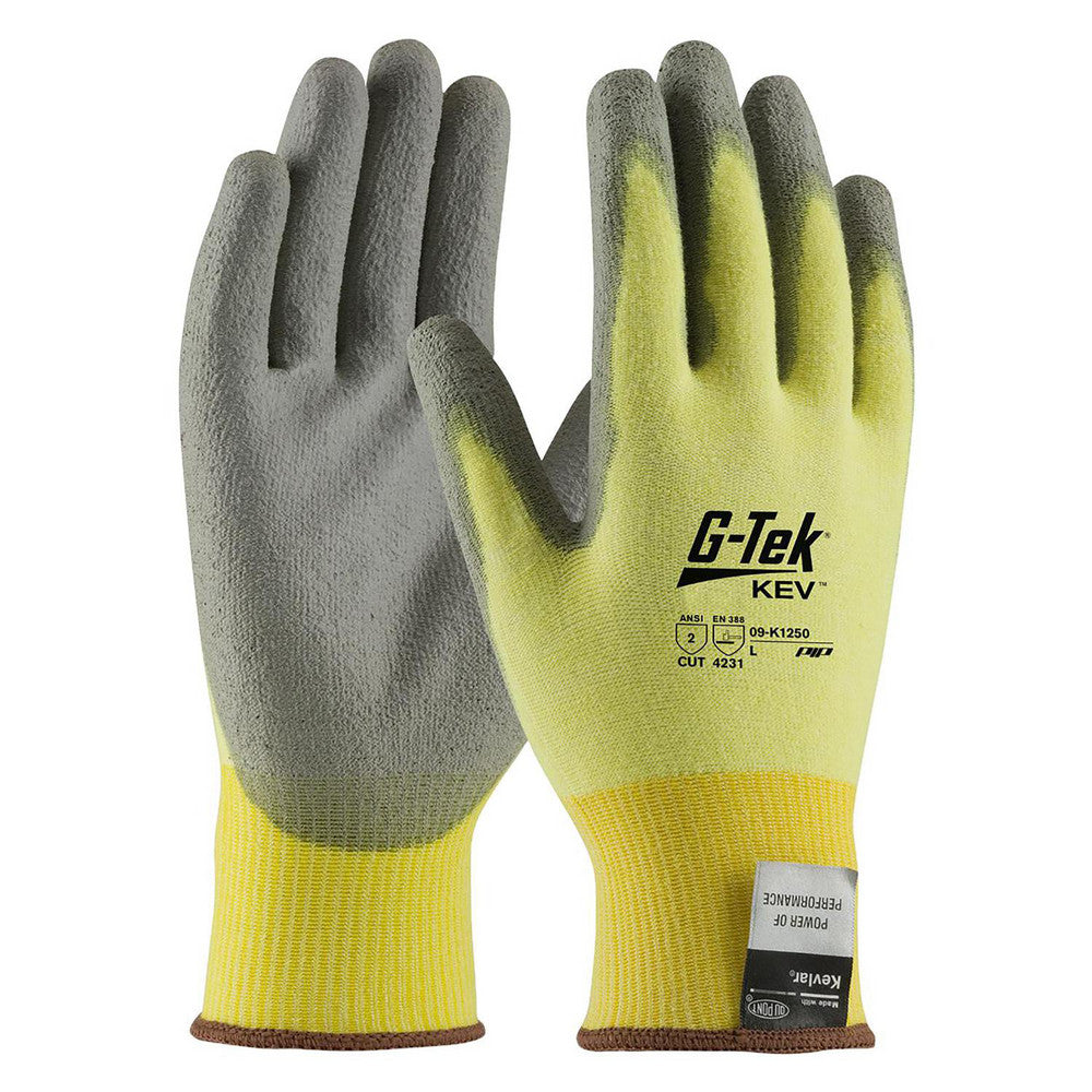 PIP 09-K1250/S Cut, Puncture & Abrasion-Resistant Gloves G-Tek® 09-K1250, Size Small, ANSI Cut A2, ANSI Puncture 2, Polyurethane, Kevlar