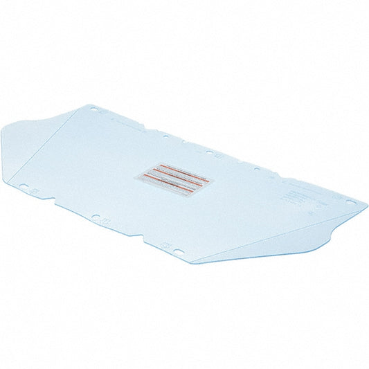 MSA 10115837 Face Shield Windows & Screens Chin Protector, Clear, 8" High, 0.04" Thick