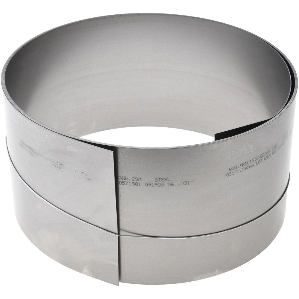 Precision Brand Products 16775 Shim Stock 0.031'' Thick, 180'' Long, 6" Wide, Steel