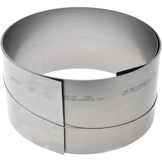 Precision Brand Products 16775 Shim Stock 0.031'' Thick, 180'' Long, 6" Wide, Steel