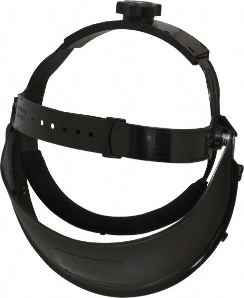 Jackson Safety 14381 Face Shield Headgear Headgear Type Headgear  Material Polyethylene  Suspension Adjustment Type Ratchet  For Use With Huntsman Visors  Features Detachable Brackets Extra Absorbent Foam Cushioned Sweatband Polyethylene Spark Deflector