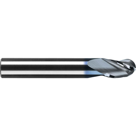 RobbJack B-300-08-A Ball End Mill 0.25" Dia, 0.3125" LOC, 3 Flute, Solid Carbide