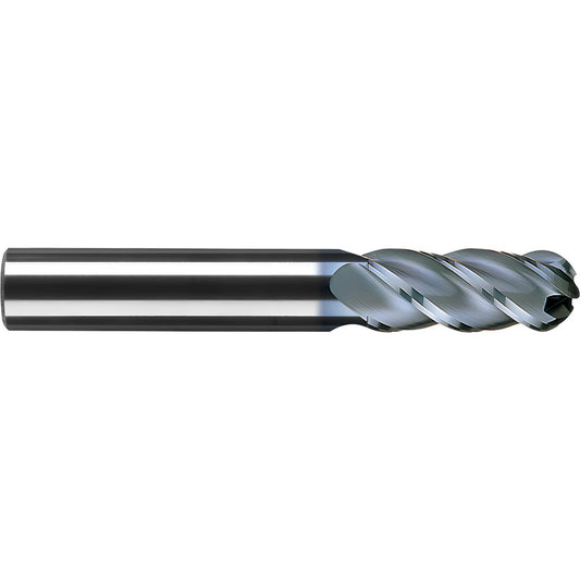 RobbJack B-440-06-A Ball End Mill 0.1875" Dia, 0.625" LOC, 4 Flute, Solid Carbide