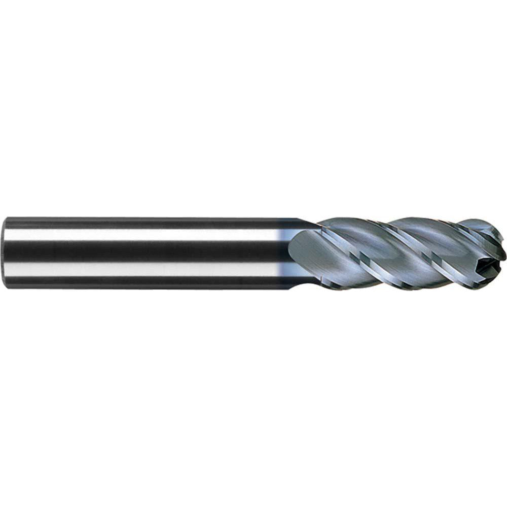 RobbJack B-440-16-A Ball End Mill 0.5" Dia, 1" LOC, 4 Flute, Solid Carbide