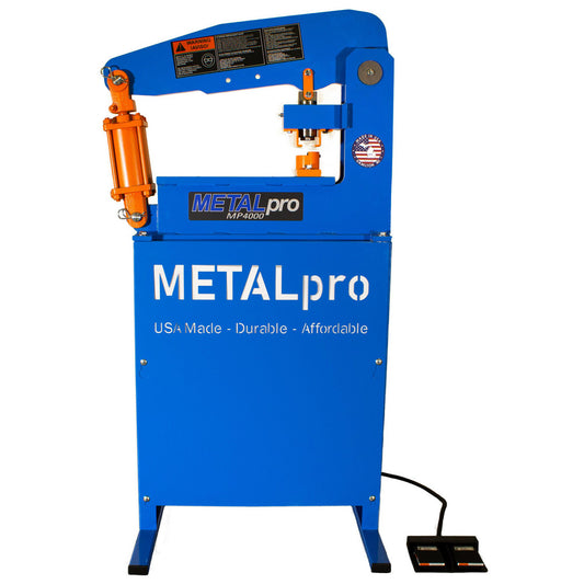 Metalpro MP4000 Ironworker 3-3/4" Throat Depth, 40 Ton Punch, 1" Hole