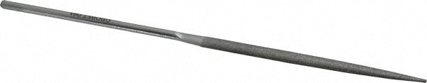 Grobet 33.962 Half Round Needle Diamond File 5-1/2" OAL, Very Fine Grade