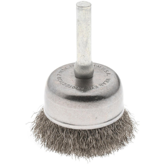 Private Brands Specialty, Inc. PB33340 Cup Brush 1-3/4" Dia, 0.006" Wire Dia, Stainless Steel, Crimped