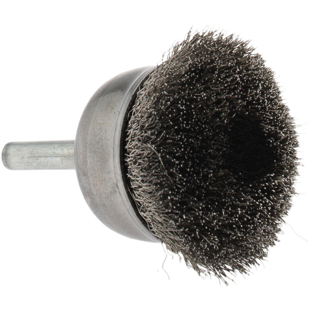 PRIVATE BRANDS SPECIALTY, INC. PB33360 Cup Brush 1-3/4" Dia, 0.008" Wire Dia, Stainless Steel, Crimped