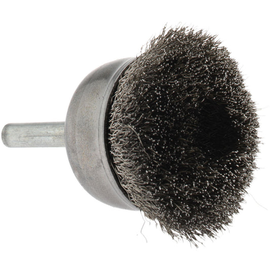 PRIVATE BRANDS SPECIALTY, INC. PB33360 Cup Brush 1-3/4" Dia, 0.008" Wire Dia, Stainless Steel, Crimped