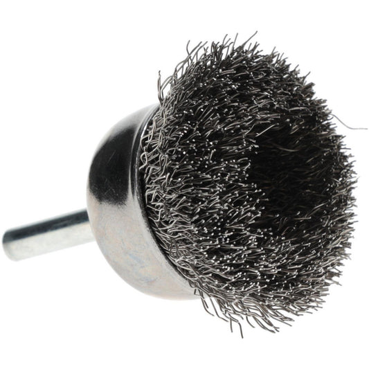 Value Collection PB33400 Cup Brush 1-3/4" Dia, 0.0118" Wire Dia, Stainless Steel, Crimped