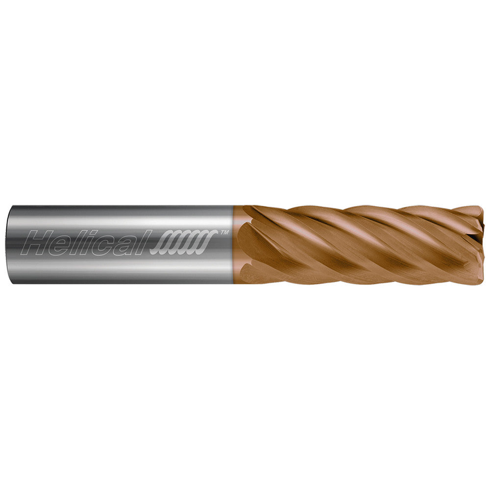 Helical Solutions 89387 Corner Radius End Mill 0.5000" Dia, 1.6250" LOC, 0.0300" Radius, 6 Flute, Solid Carbide