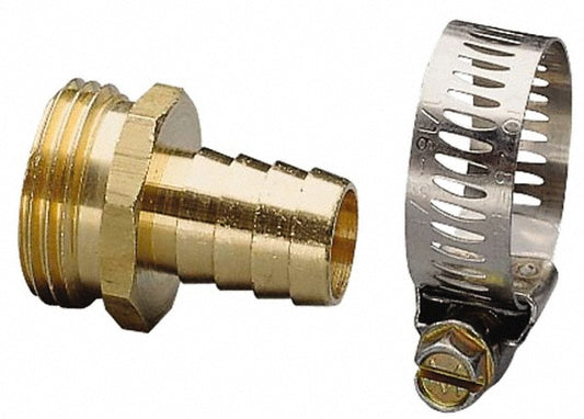 Nelson 854534-1001 Garden Hose Fitting Male, 3/4", Brass