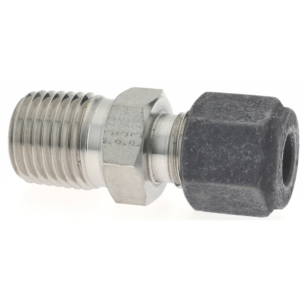Parker 4-4 FBZ-SS Compression Tube Connector 1/4" Thread, Compression x MNPT