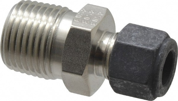 Parker 6-8 FBZ-SS Compression Tube Connector 1/2" Thread, Compression x MNPT