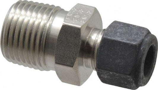 Parker 6-8 FBZ-SS Compression Tube Connector 1/2" Thread, Compression x MNPT