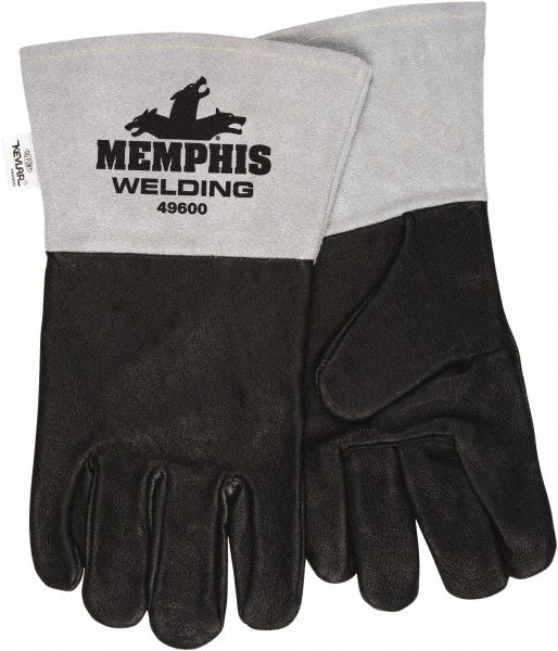 MCR Safety 49600L Welding Gloves Red Ram™ Size Large, Pigskin Leather, Pair