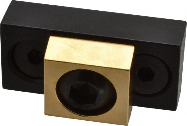 Mitee-Bite 24108 3/8-16 Screw Thread, 1" Wide x 0.45" High, Serrated & Smooth Steel Compact Style Screw Mount Toe Clamp