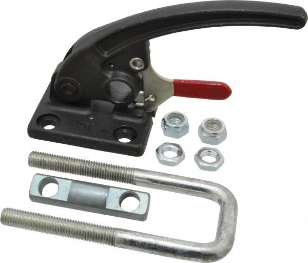 De-Sta-Co 385-R Pull-Action Latch Clamp Horizontal, 7,500 lb, U-Hook, Flanged Base
