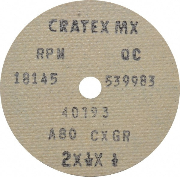 Cratex 40193 Deburring Wheel 2" Dia, Aluminum Oxide