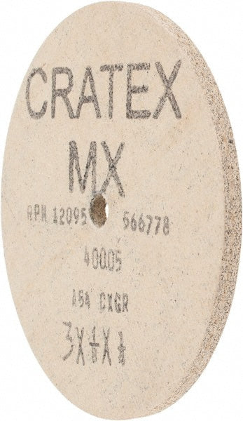 Cratex 40005 Deburring Wheel 3" Dia, Aluminum Oxide