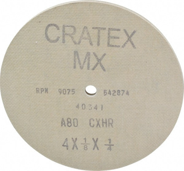 Cratex 40341 Deburring Wheel 4" Dia, Aluminum Oxide