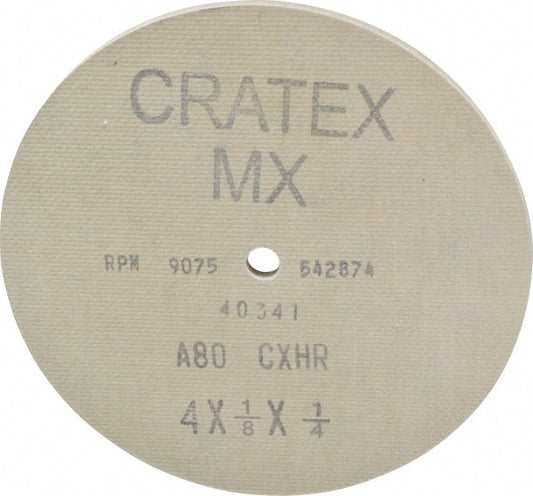 Cratex 40341 Deburring Wheel 4" Dia, Aluminum Oxide