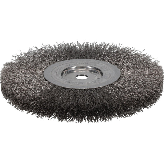 Weiler 93619 Wheel Brush 8" Wheel Dia, 3/4" Face Width, 0.0118" Wire Dia, Crimped