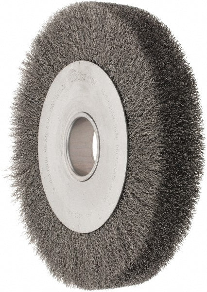 Weiler 93628 Wheel Brush 10" Wheel Dia, 1-5/8" Face Width, 0.0118" Wire Dia, Crimped