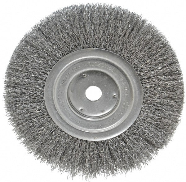 Weiler 93630 Wheel Brush 7" Wheel Dia, 3/4" Face Width, 0.0140" Wire Dia, Crimped