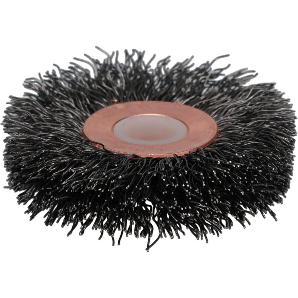 Weiler 93660 Wheel Brush 2" Wheel Dia, 3/8" Face Width, 0.0118" Wire Dia, Crimped