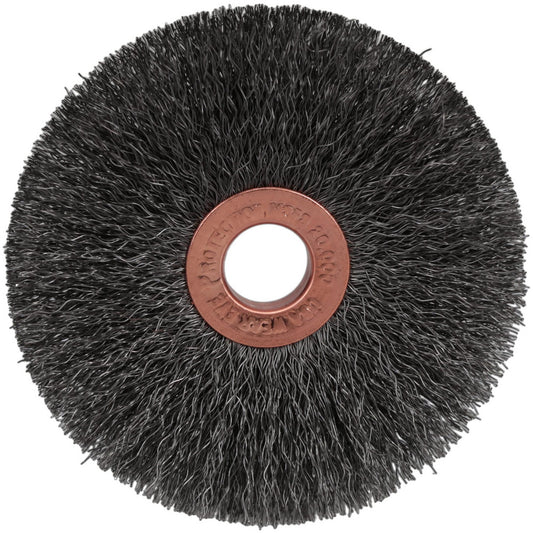 Weiler 93662 Wheel Brush 3" Wheel Dia, 5/8" Face Width, 0.0080" Wire Dia, Crimped