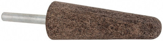 Cratex A3A36CXI 1/4 Mounted Point 2-3/4" Thick, 1/4" Shank Dia, A3, 36 Grit, Very Coarse