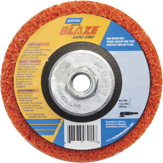 Norton 66254498101 Deburring Disc 4-1/2" Dia, Extra Coarse Grade, Aluminum Oxide/Ceramic